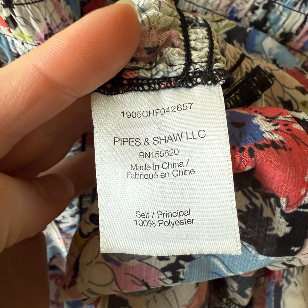 Veronica Beard Cici Floral Printed Smocked Ruffle Flutter Sleeve Mini Dress 6 - Picture 5 of 7